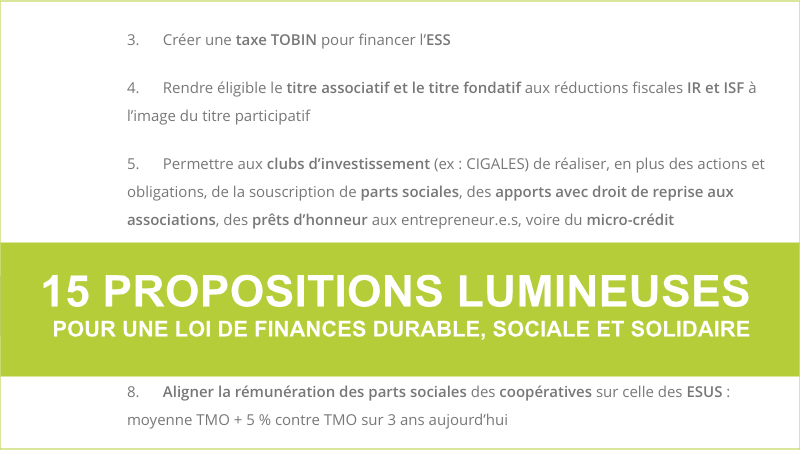 FINACOOP et la loi finance